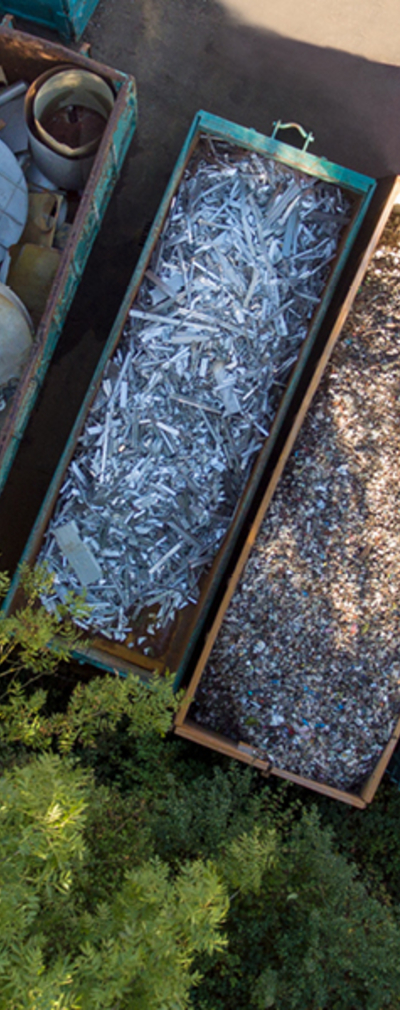 Schrottplatz von oben